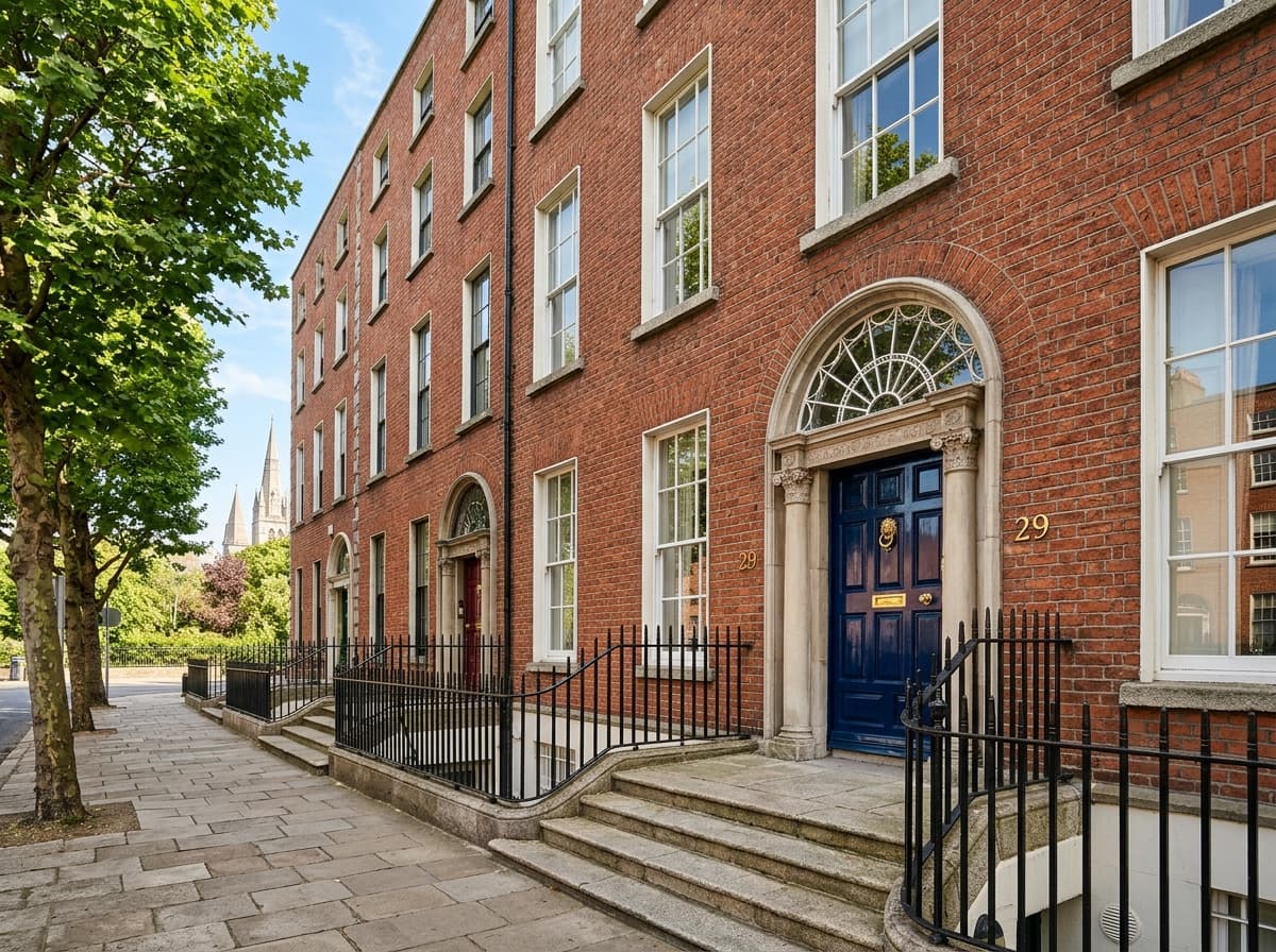 Classic Georgian Dublin architecture representing SJ Consultancy Ireland's local presence